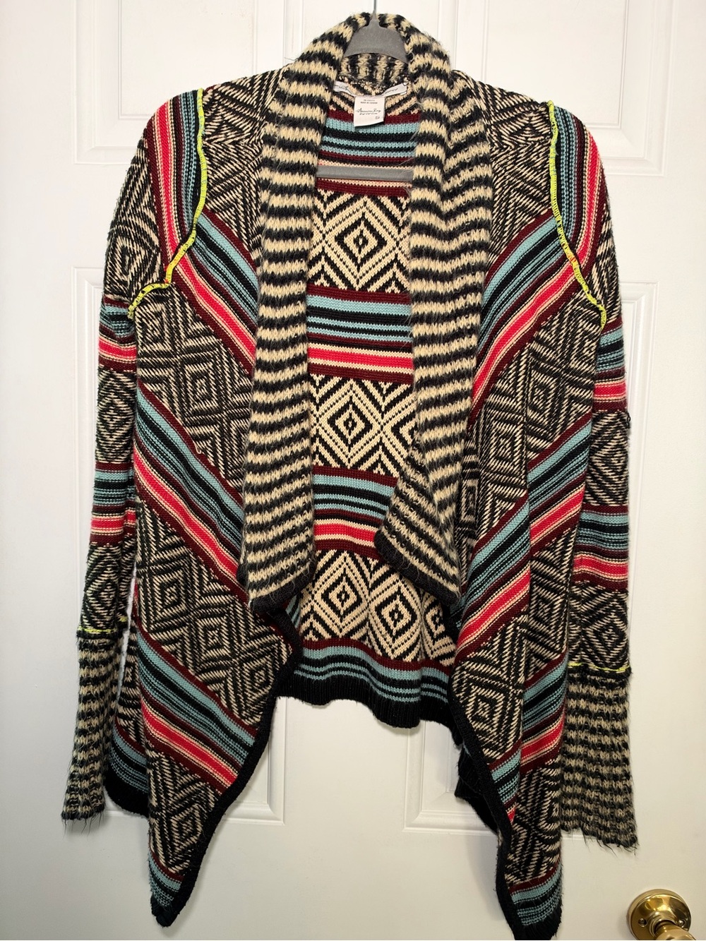 American Rag geometric pattern cardigan